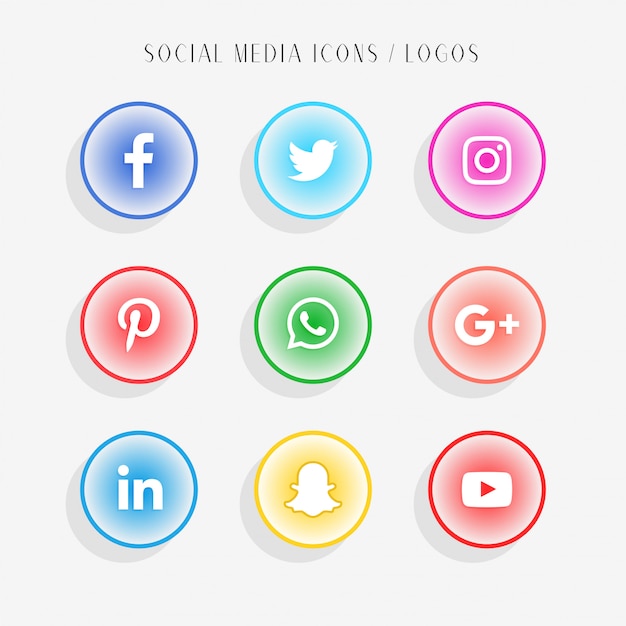 Sociale media iconen collectie