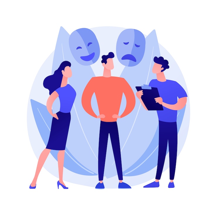 Gratis Vector sociale verandering abstract concept vectorillustratie. menselijke relaties, gedrag van sociale rechtvaardigheid, openbare demonstratie, collectief protest, schreeuw op megafoon, abstracte metafoor voor veranderingsinnovatie.