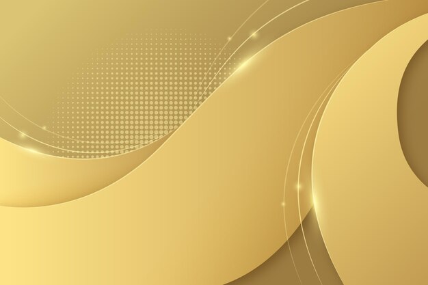 Soepele gouden golf achtergrond