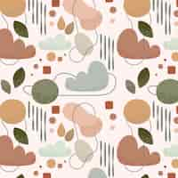 Gratis vector soft earth tones patroon sjabloon