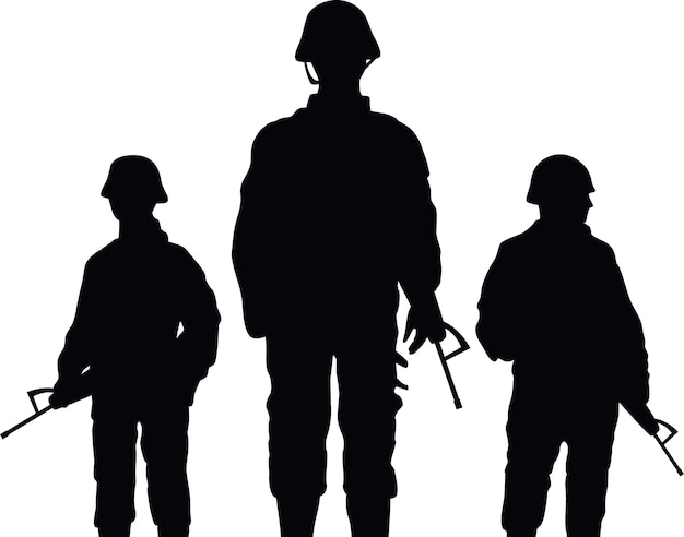 Gratis vector soldaten.