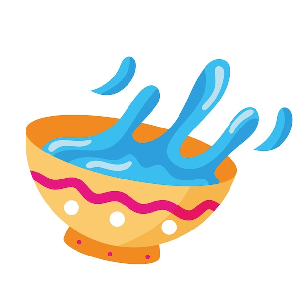 Gratis vector songkran-kom met water