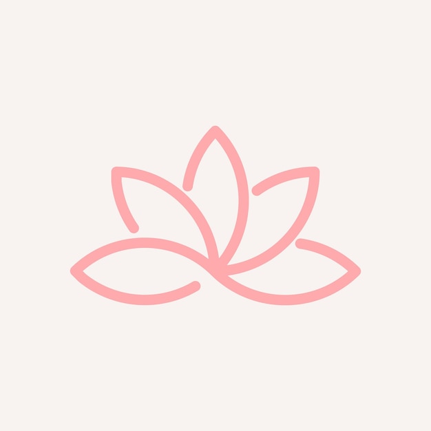 Gratis vector spa bedrijfslogo lotus pictogram ontwerp