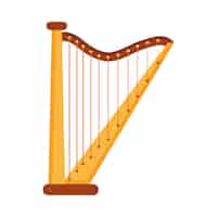 Gratis vector spaans erfgoedinstrument harp
