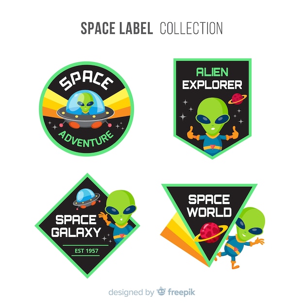 Space badge-collectie