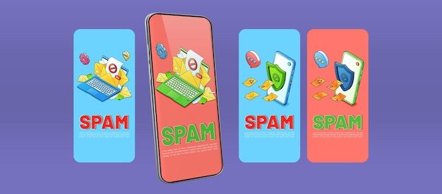 Spambeveiligingsbanners voor mobiele telefoons