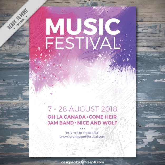 Gratis vector spatten muziekfestival