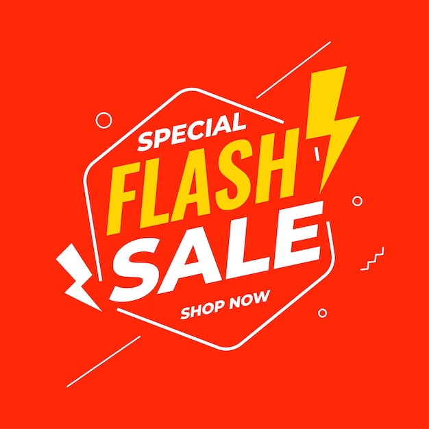 Speciale flash verkoop moderne banner ontwerp vectorillustratie