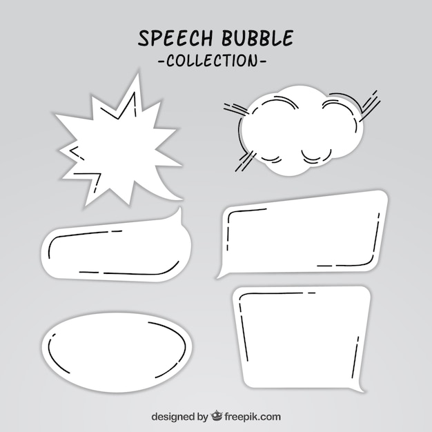 Speech bubble collectie