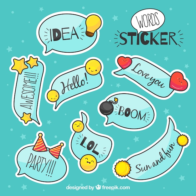 Speech-stickerpakket