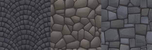 Spel textuur stenen kiezels naadloze patroon