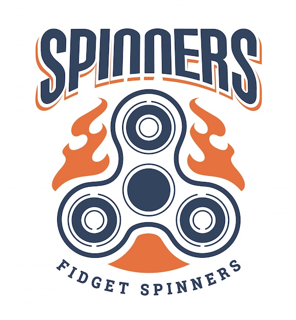 Gratis vector spinner achtergrondontwerp