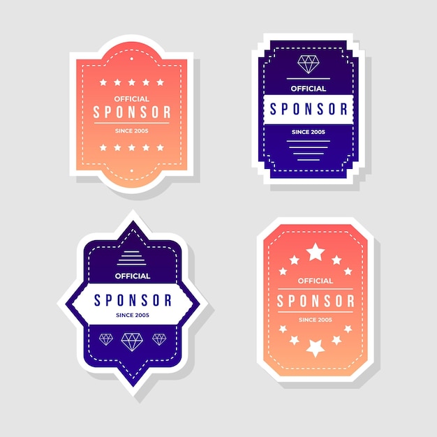 Sponsor stickers collectie