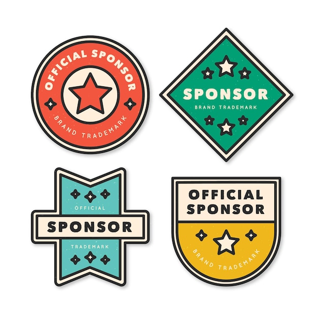 Sponsor stickers collectie