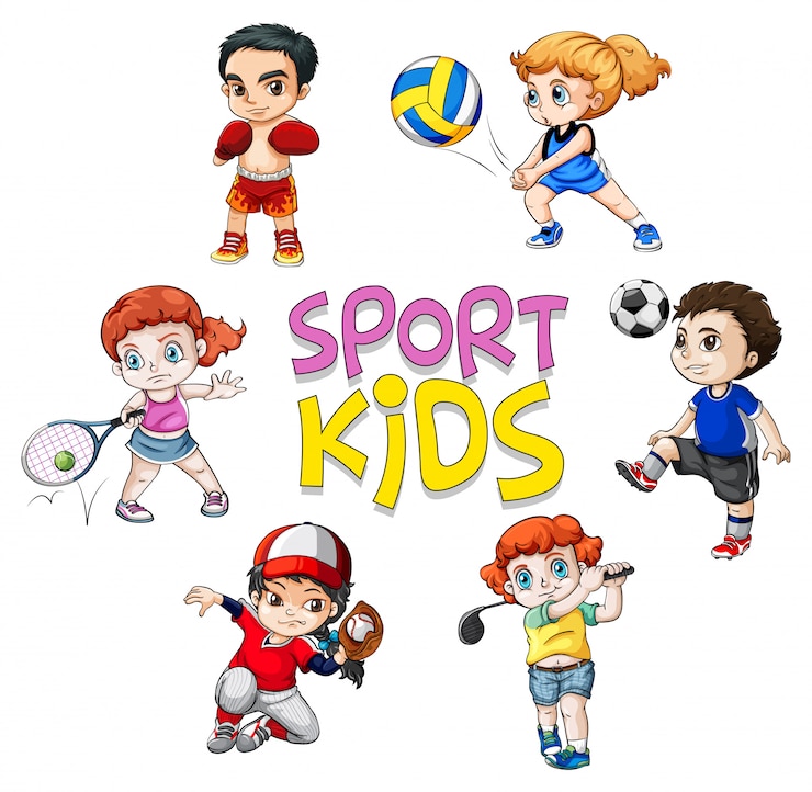 Gratis Vector sport atleet karakter op witte achtergrond