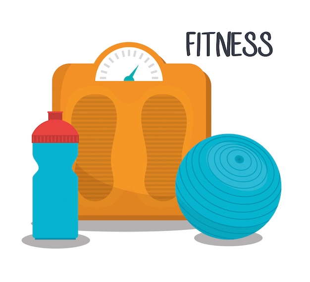 Sport fitness illustratie