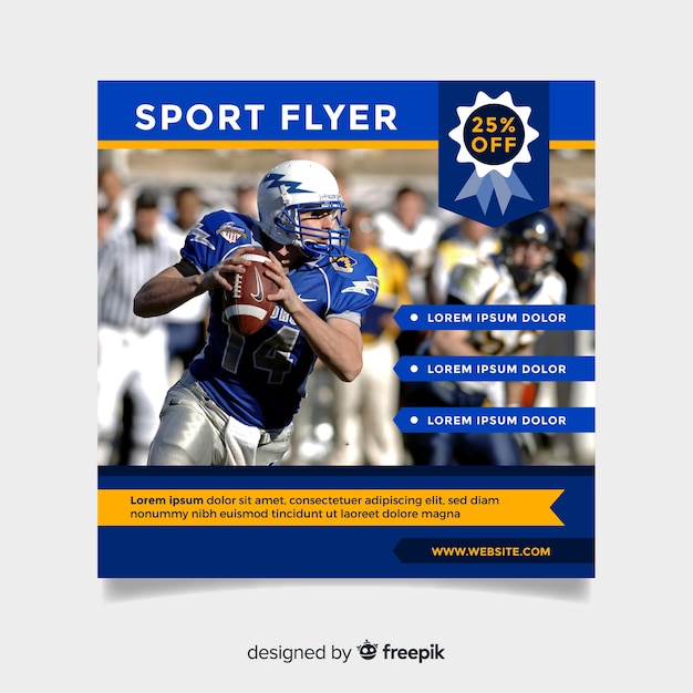 Gratis vector sport flyer