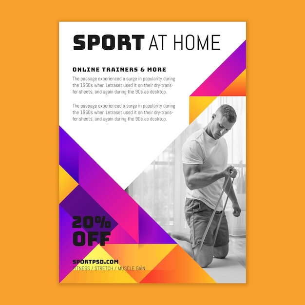 Sport thuis flyer v