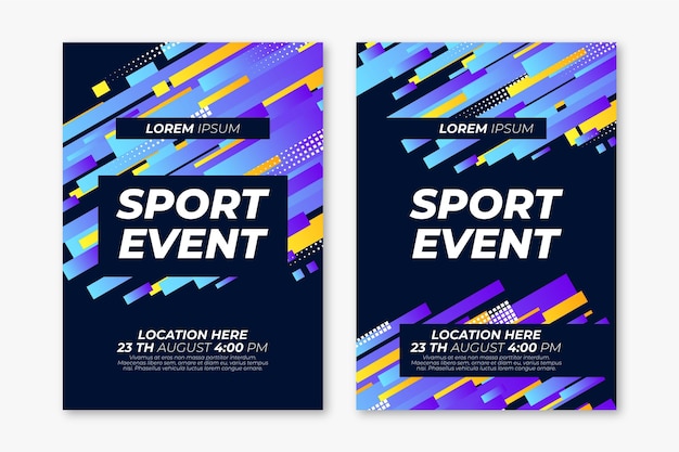 Gratis vector sportevenement poster