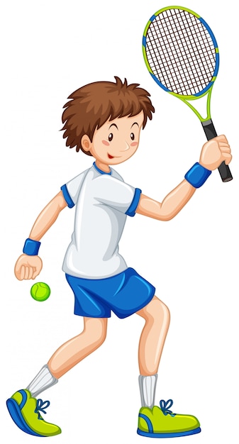 Gratis vector sportieve activiteitsmensen op wit