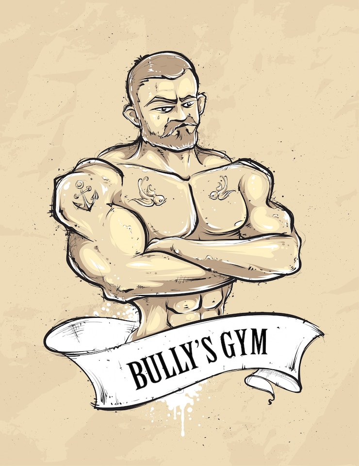 Gratis Vector sportschool man achtergrond