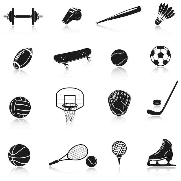 Gratis vector sportuitrusting set