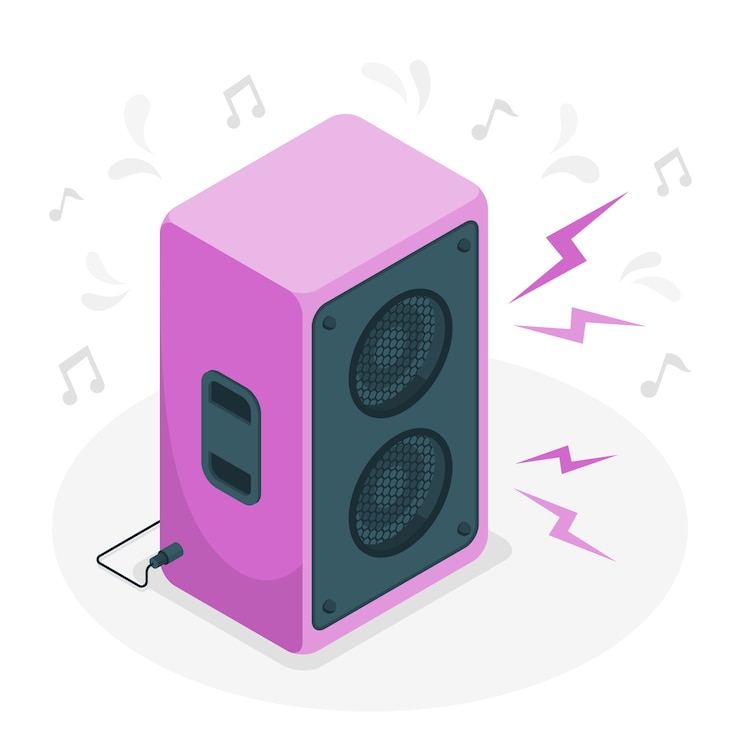 Gratis Vector spreker concept illustratie
