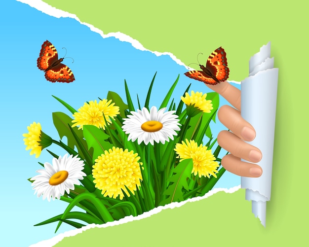 Gratis vector spring achtergrond ontwerp