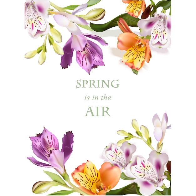 Spring achtergrond ontwerp