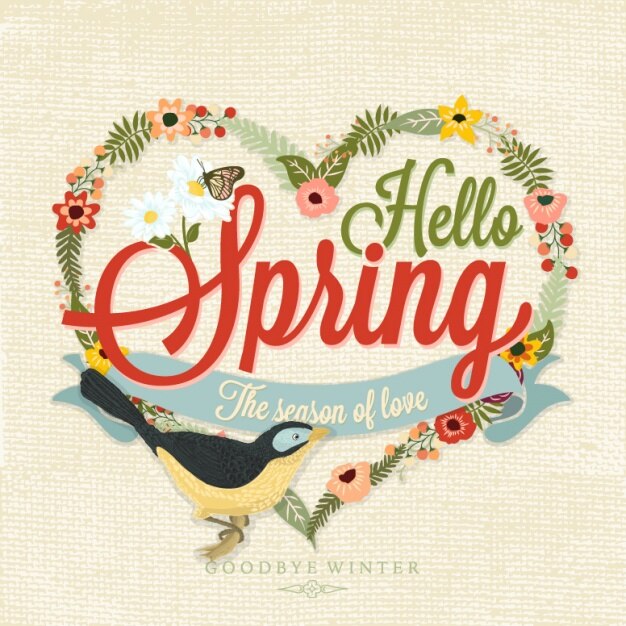 Gratis Vector spring achtergrond ontwerp