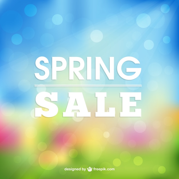 Gratis vector spring sale brighting achtergrond