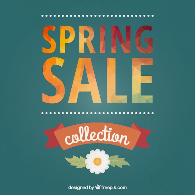 Gratis vector spring sale collectie poster