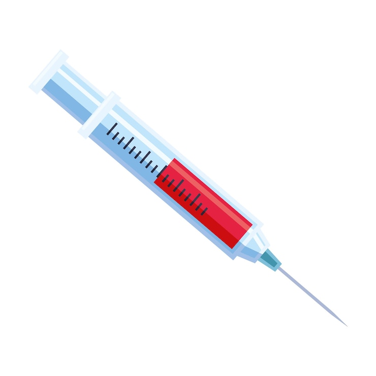 Gratis Vector spuit medische drug medische icoon
