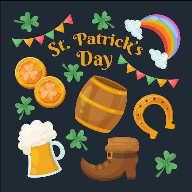 St patrick dag element collectie