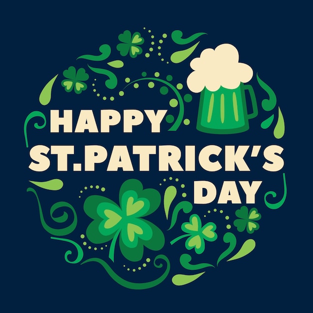 Gratis vector st patrick dag illustratie