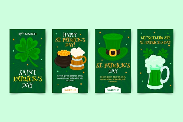 St patrick dag instagram-verhalen