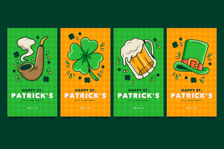 Gratis Vector st. patrick dag instagram-verhalen