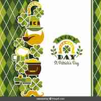 Gratis vector st. patrick dagkaart