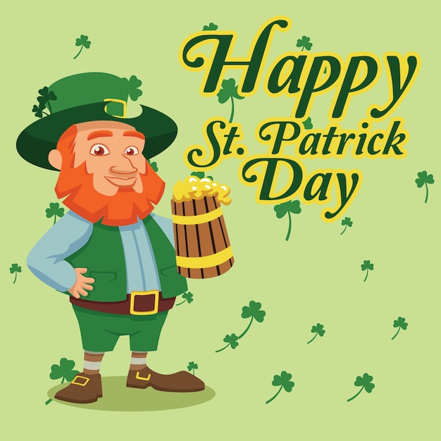 Gratis vector st. patrick's achtergrond ontwerp