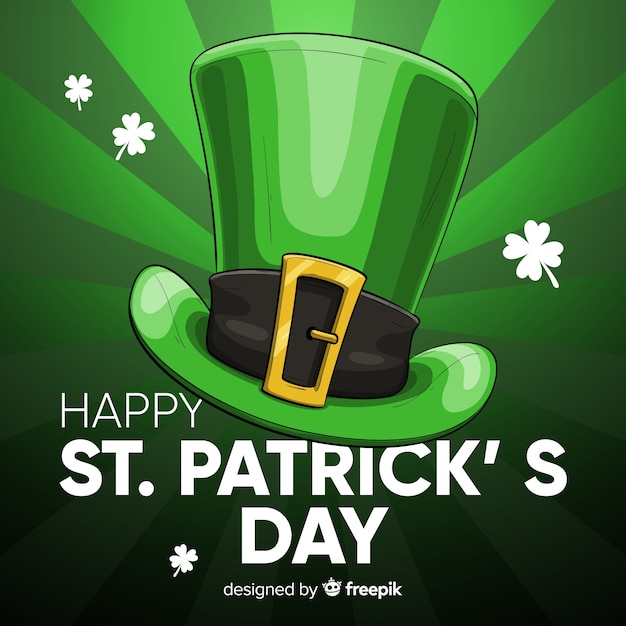 Gratis vector st. patrick's day achtergrond