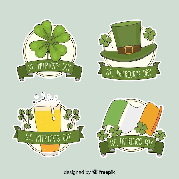 St. patrick's day badge collectie