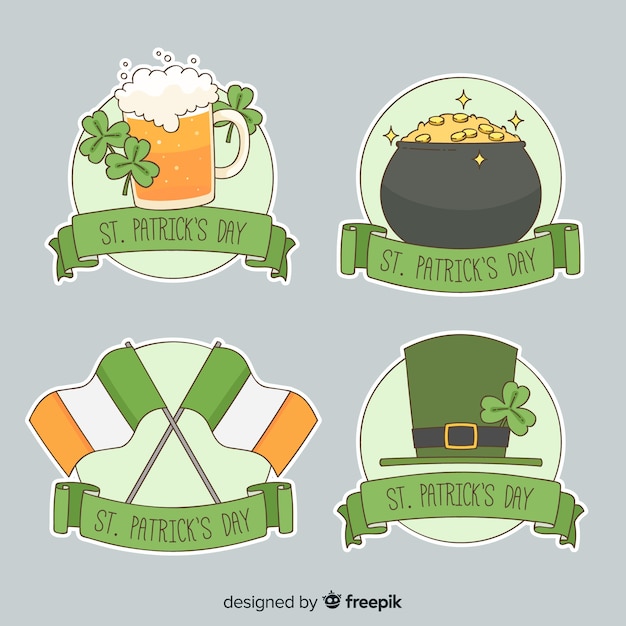 St. patrick's day badge collectie