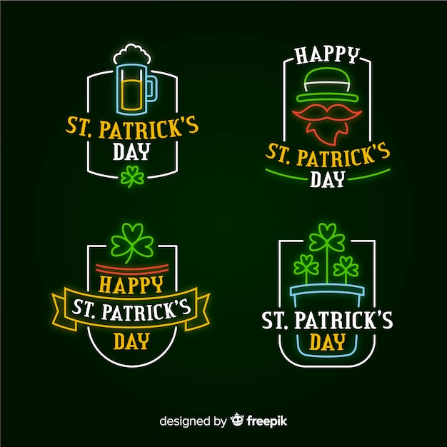 St. patrick's day badge collectie