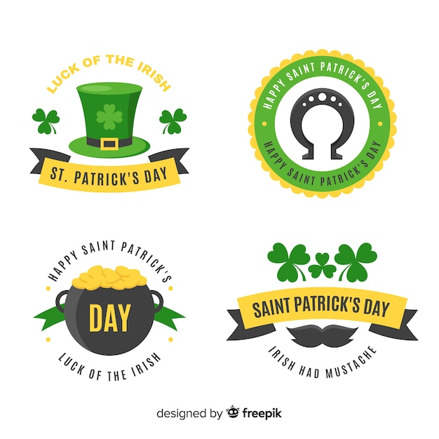 St. patrick's day badge collectie