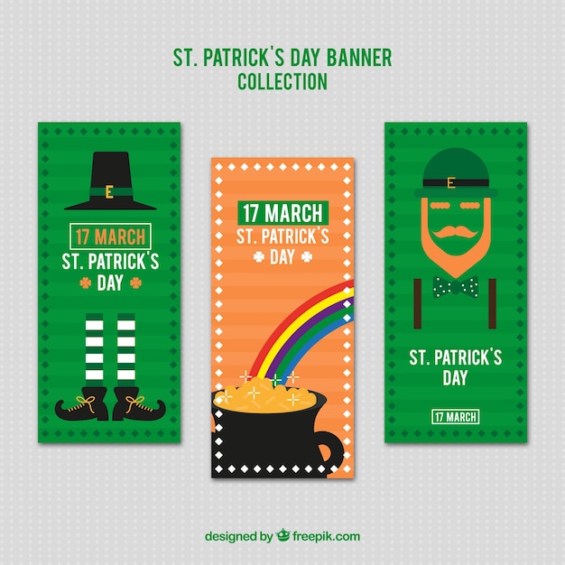 St. patrick's day banner web collectie