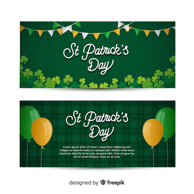 St. patrick's day banners