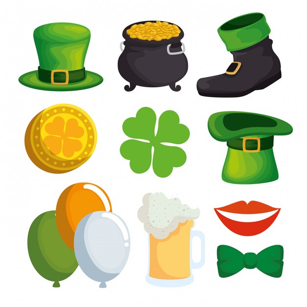 St Patrick's day decoratie instellen voor traditionele viering