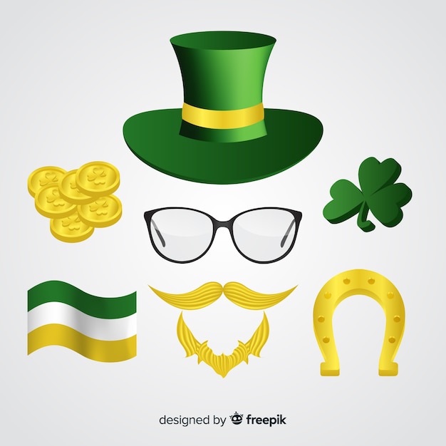 Gratis vector st. patrick's day element collectie