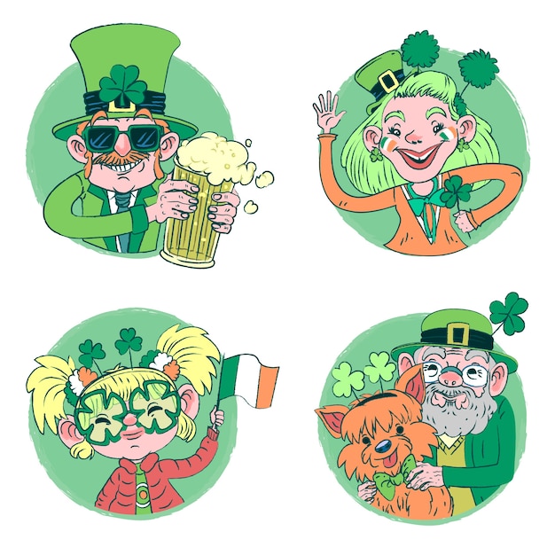 St. patrick's day elementenset