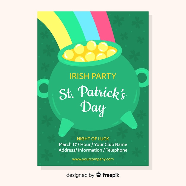 St. patrick's day feestvlieger